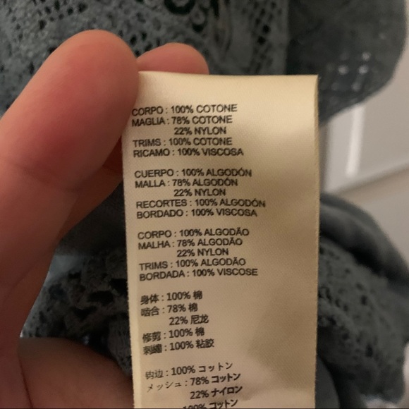 Free People Lace Square Neckline Blouse - Picture 4 of 8